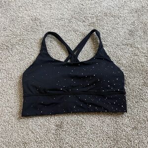 Lululemon energy black sports bra 8